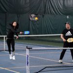 Doubles pickleball at Guilford Racquet & Swim Club